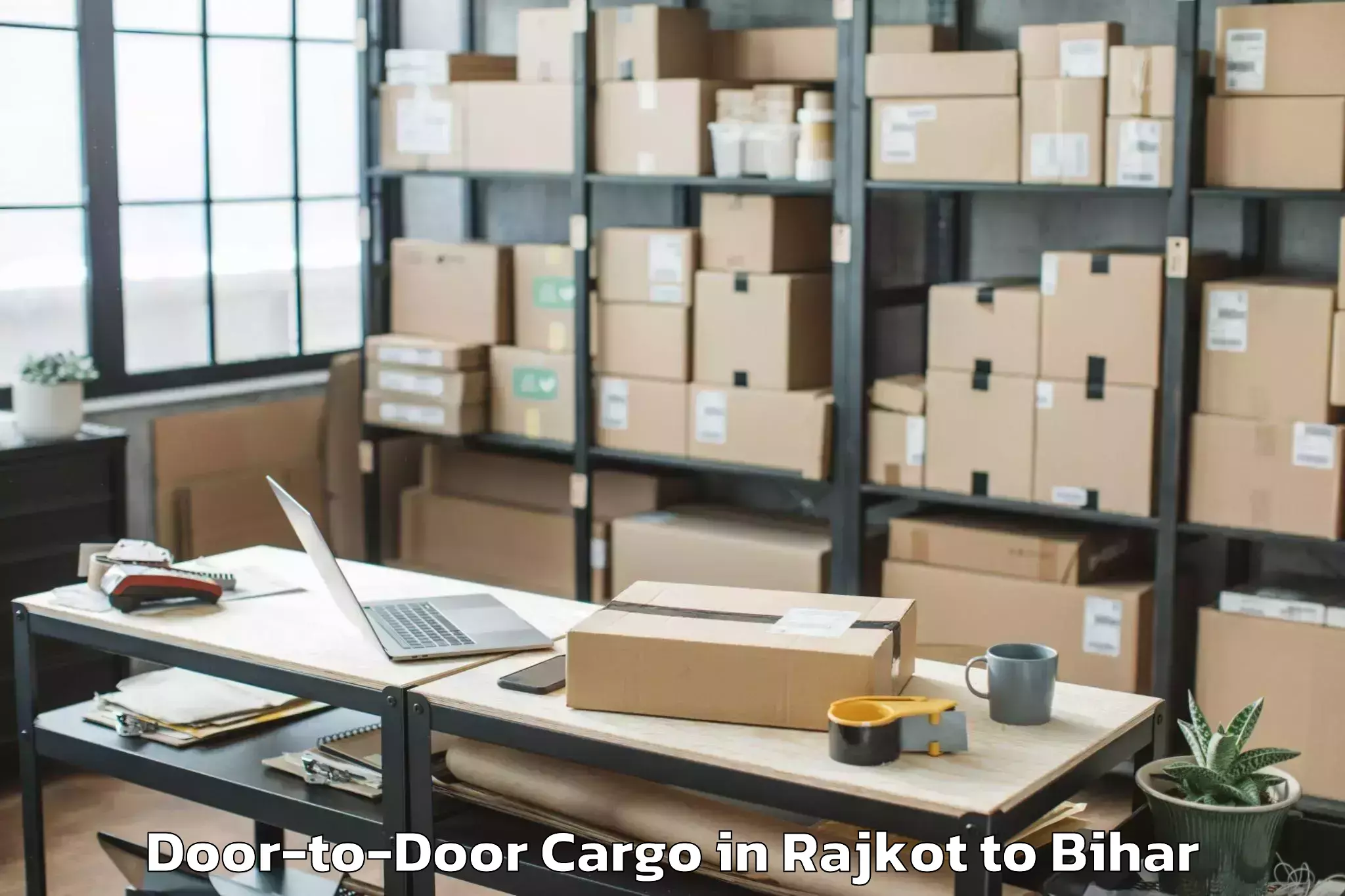 Rajkot to Mohania Door To Door Cargo Booking